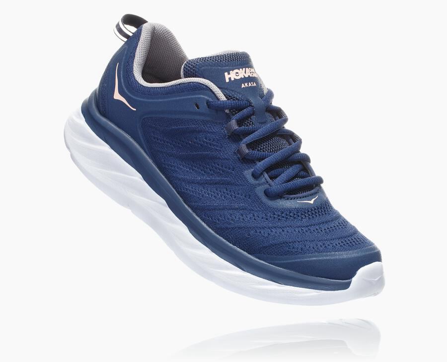 Hoka One One Løbesko Dame - Akasa - Blå/Hvide - 106534OMC